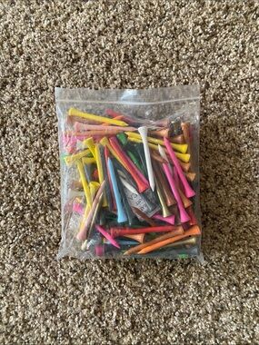 Assorted Multicolor Golf Tees